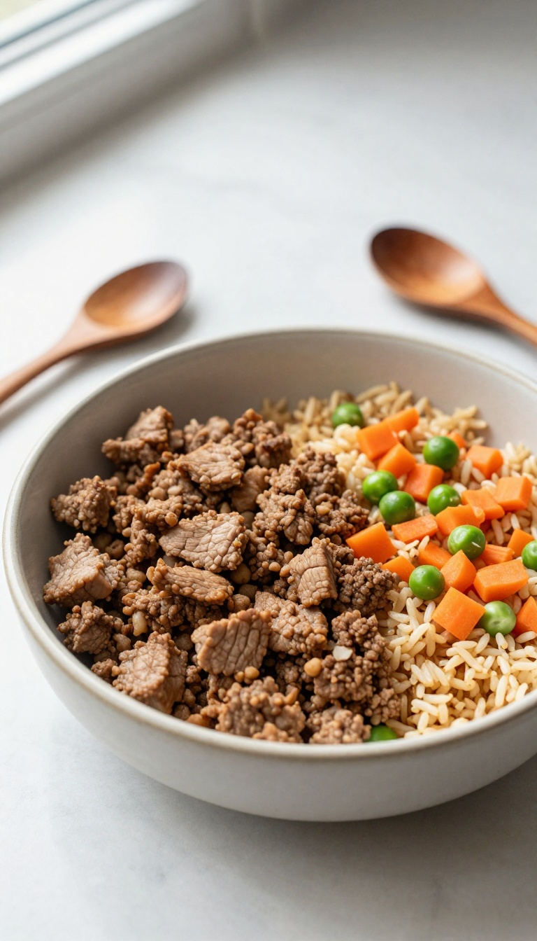 6. Pork and Brown Rice Medley