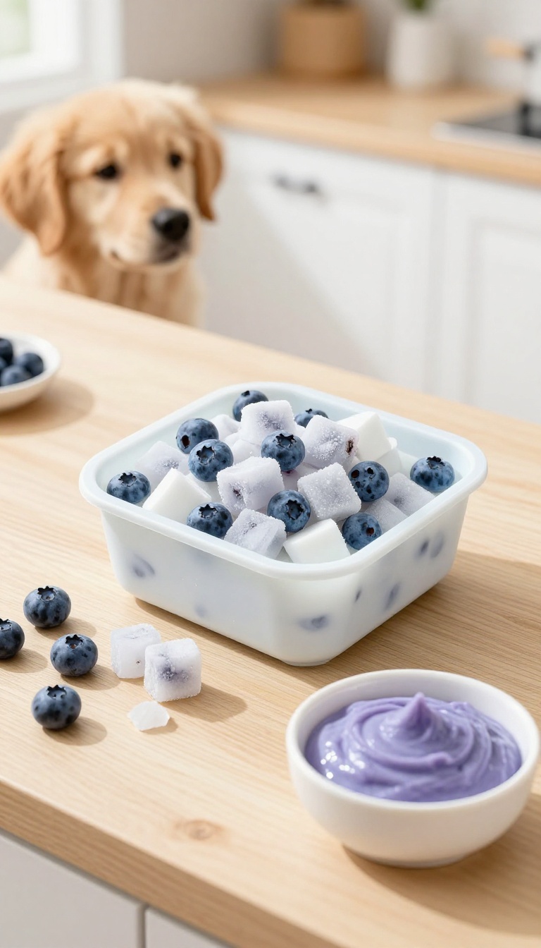 5. Coconut & Blueberry Frozen Cubes