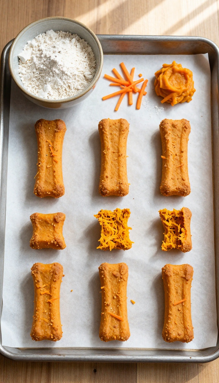 6. Pumpkin and Carrot Crunchy Sticks