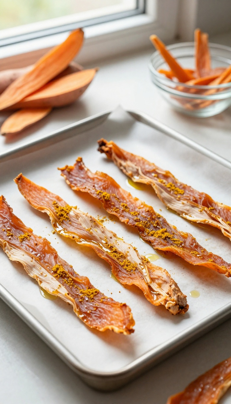 4. Sweet Potato and Chicken Jerky Strips