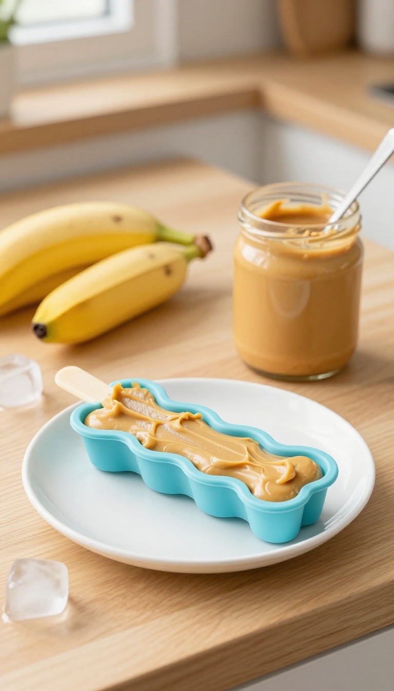 7. Coconut & Peanut Butter Frozen Pops