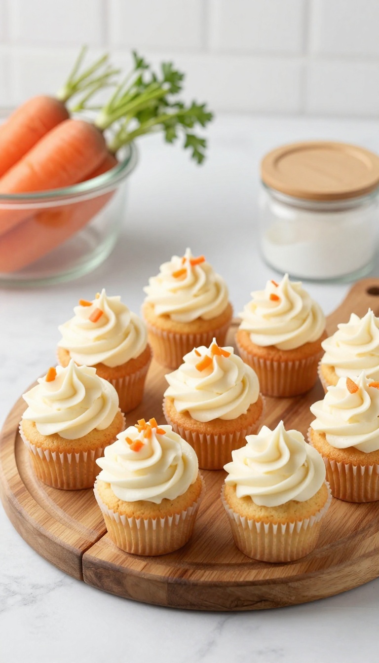 9. Carrot & Cream Cheese Frosted Cupcakes