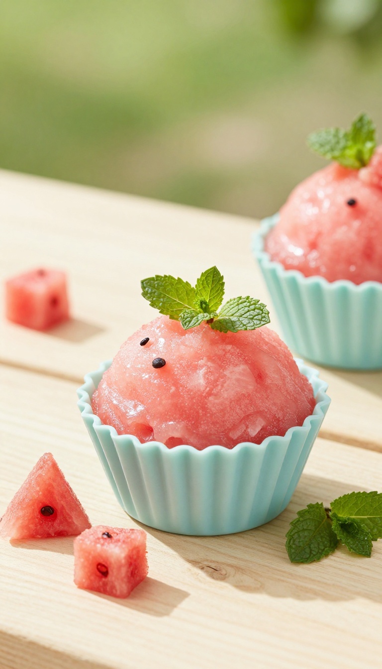 9. Frozen Watermelon & Mint Cake