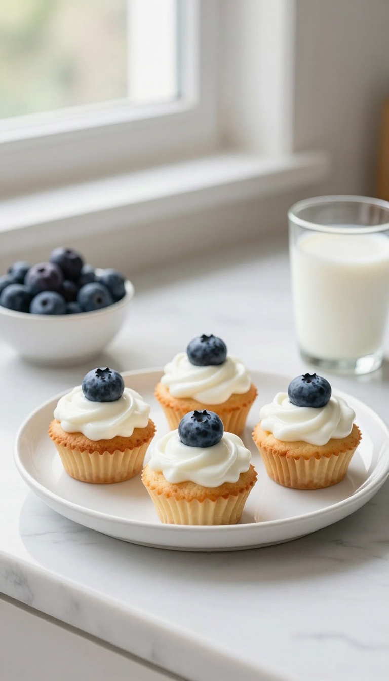 5. Blueberry & Yogurt Cupcakes