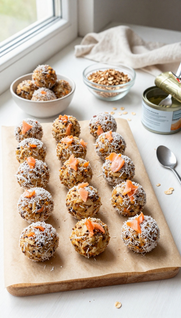 4. Salmon & Coconut Energy Balls
