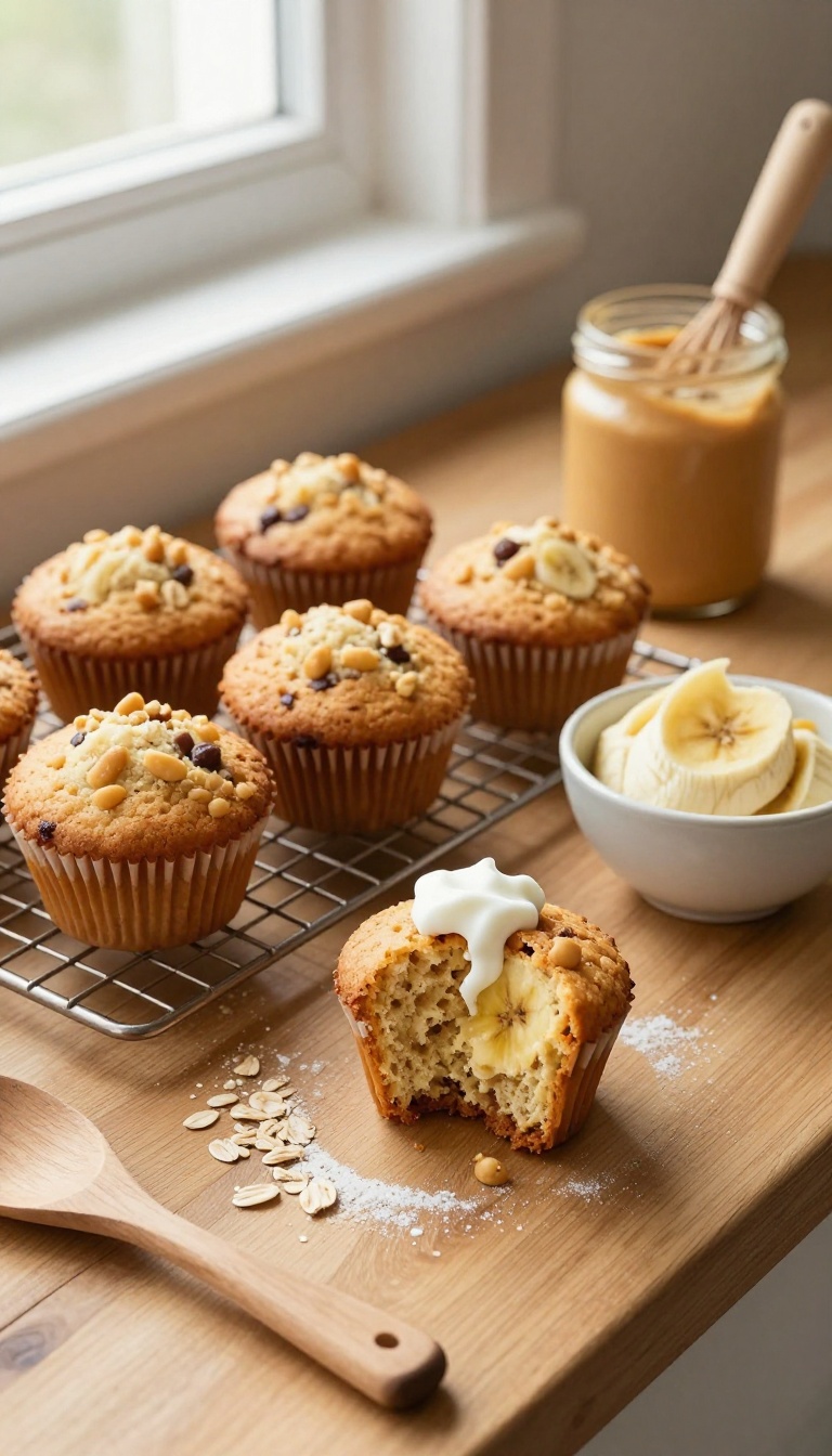 1. Peanut Butter & Banana Pupcakes