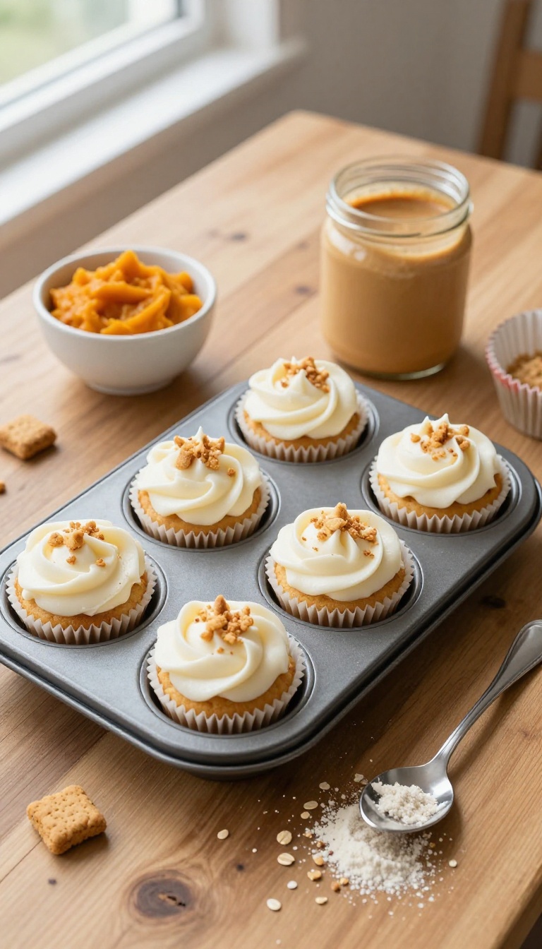 11. Peanut Butter & Pumpkin Cupcakes
