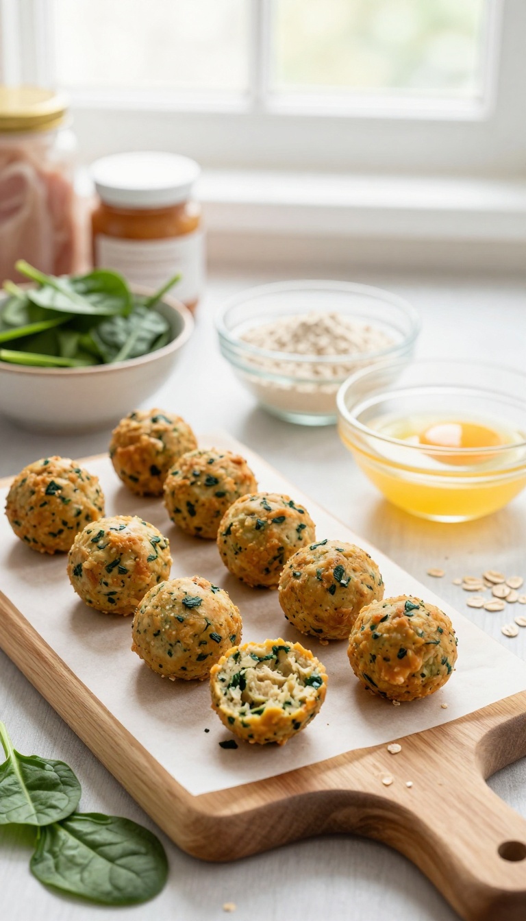 3. Chicken & Spinach Bites