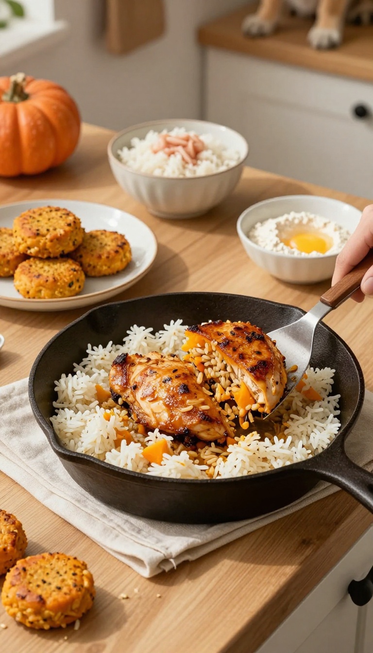 6. Chicken Pumpkin Rice Patties