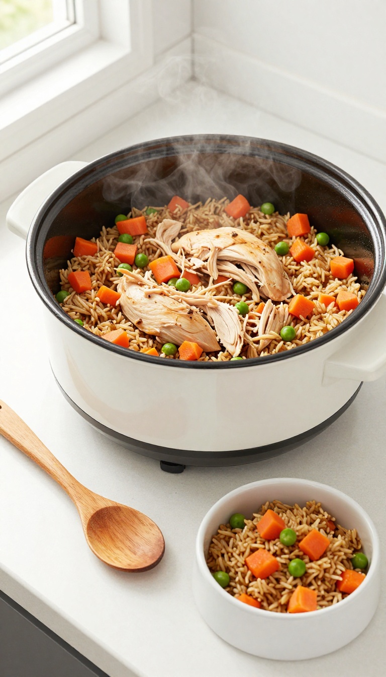 3. Chicken and Rice Slow Cooker Meal