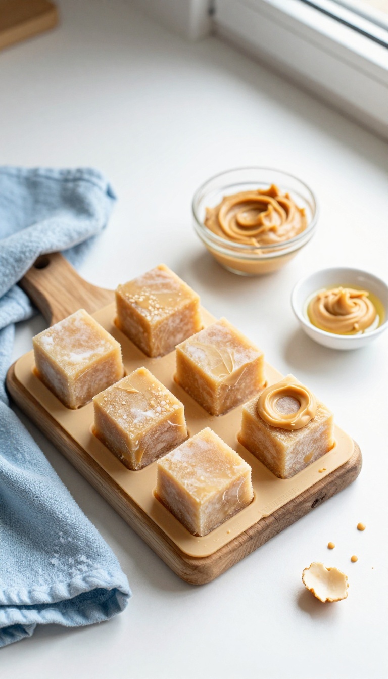 9. Peanut Butter & Coconut Freezer Cubes