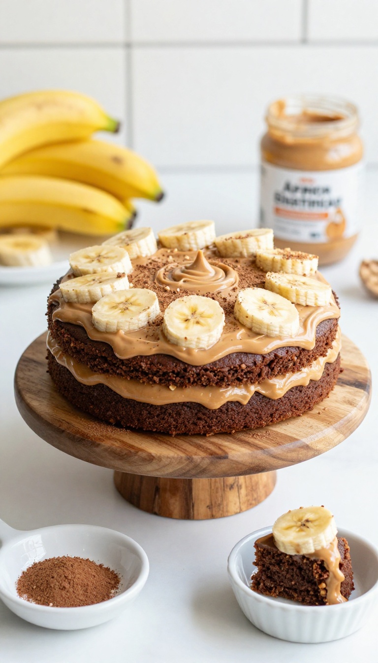 9. Carob & Peanut Butter Cake