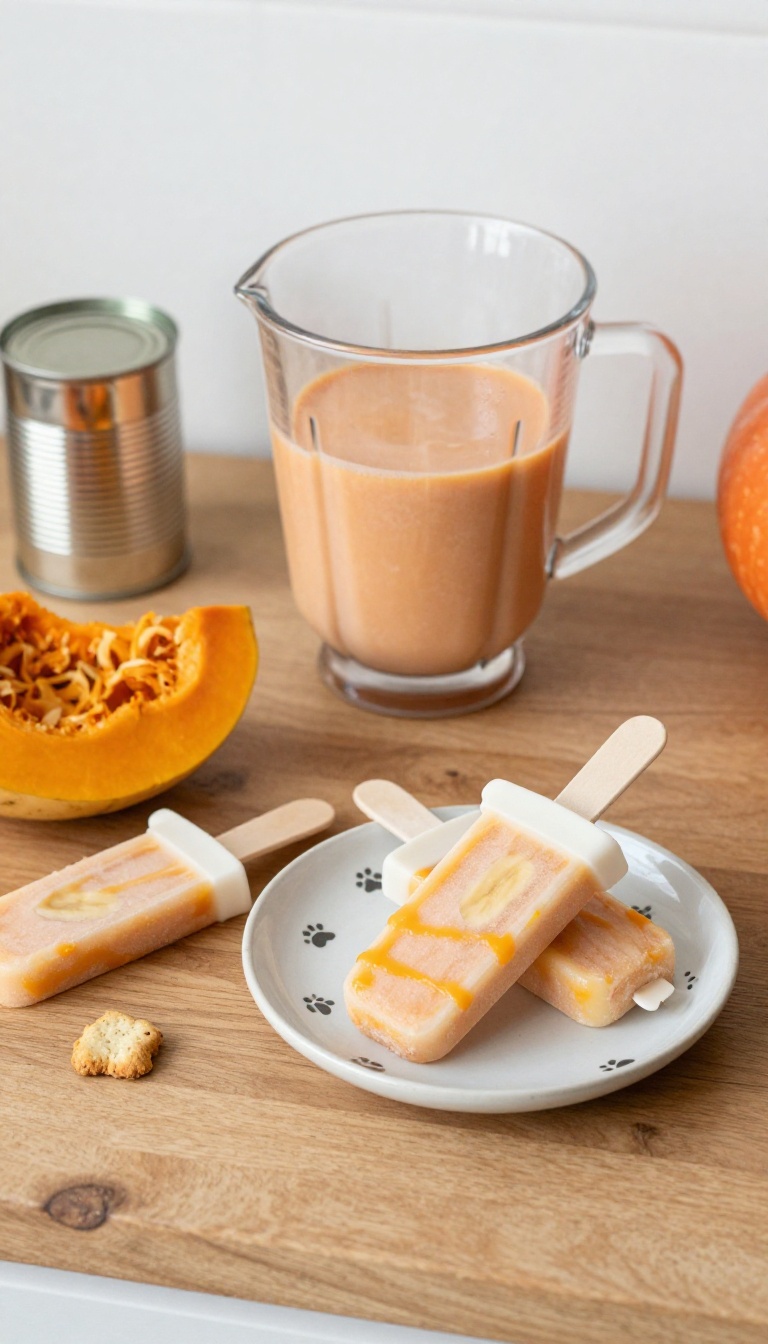 10. Pumpkin Yogurt Banana Smoothie Pops