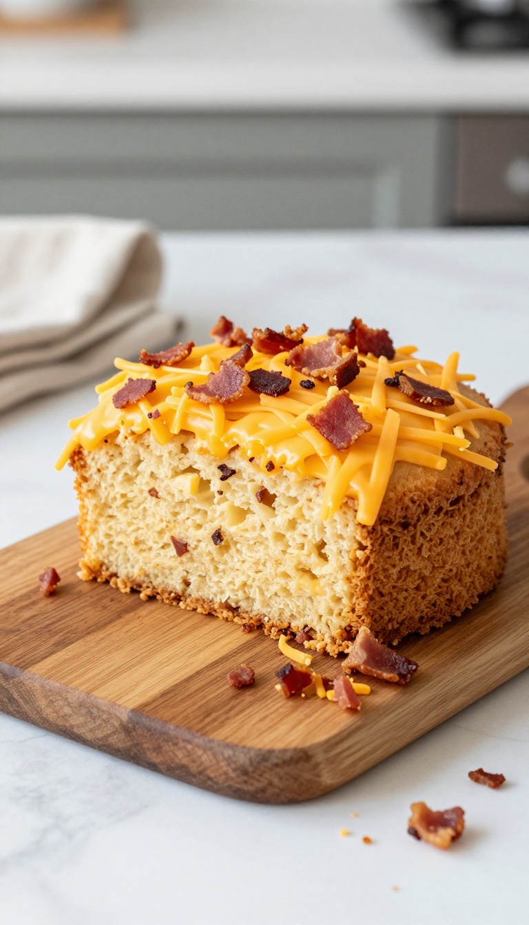 6. Cheese & Bacon Cake