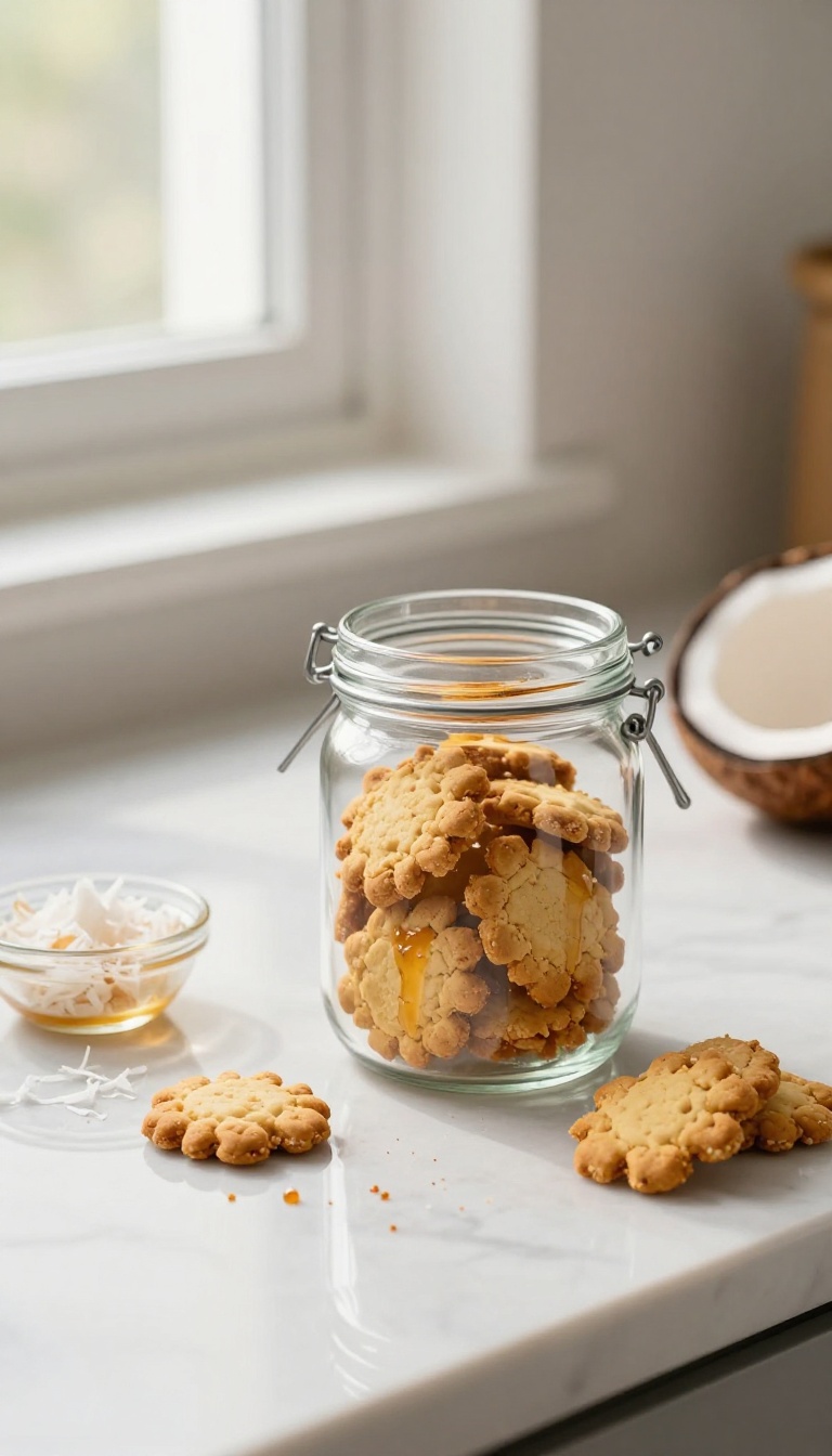 8. Coconut and Honey Crunch Biscuits