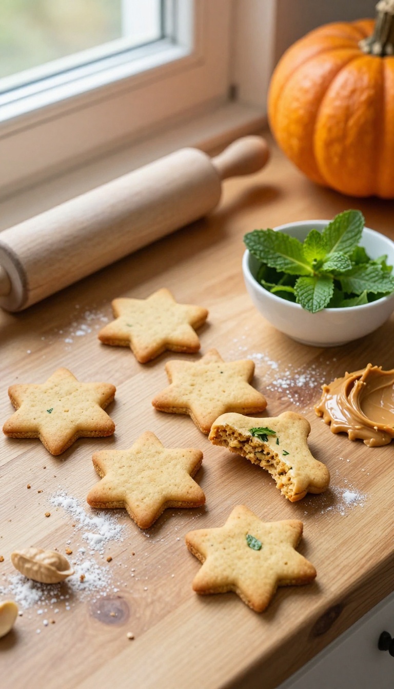 16. Peanut Butter Pumpkin and Mint Cookies