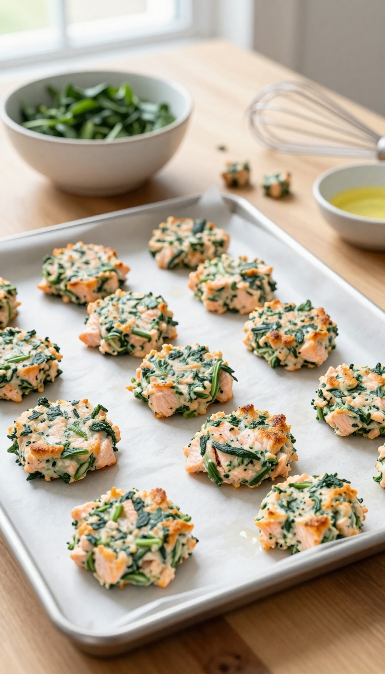 7. Salmon & Spinach Soft Patties