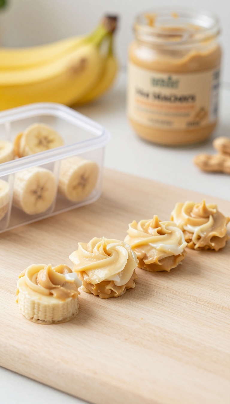 1. Peanut Butter & Banana Frozen Bites