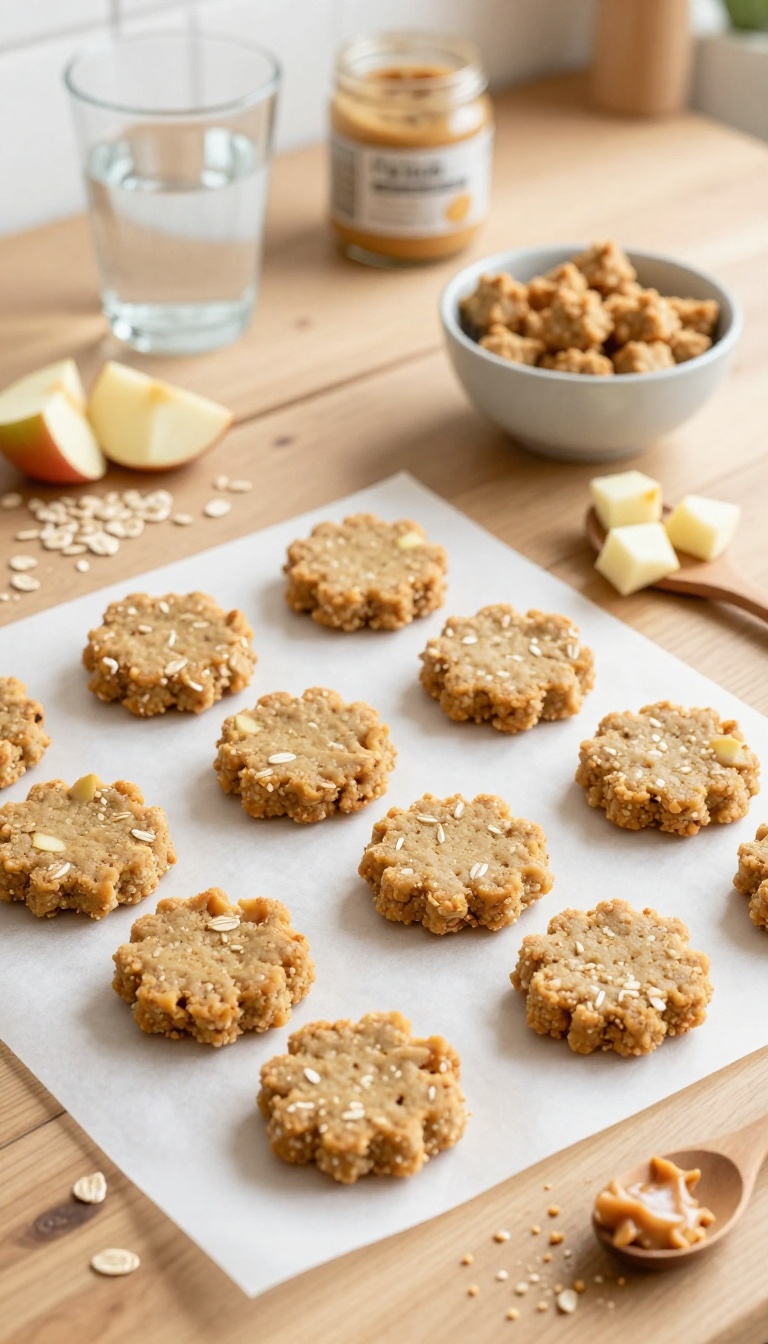 6. Peanut Butter Oat and Apple Snacks