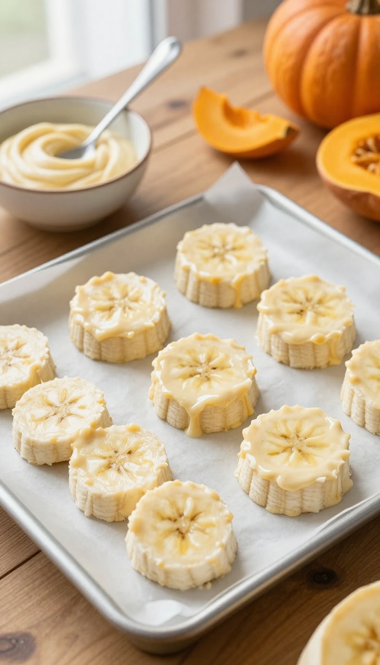 16. Frozen Pumpkin Yogurt Banana Slices