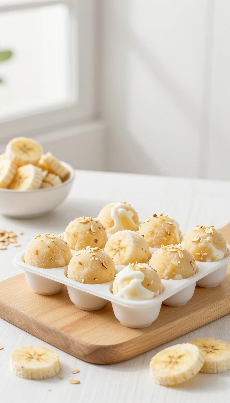 9. Banana and Oat Frozen Bites