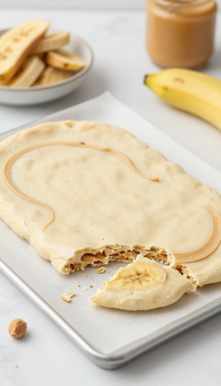 5. Peanut Butter and Banana Frozen Yogurt Bark