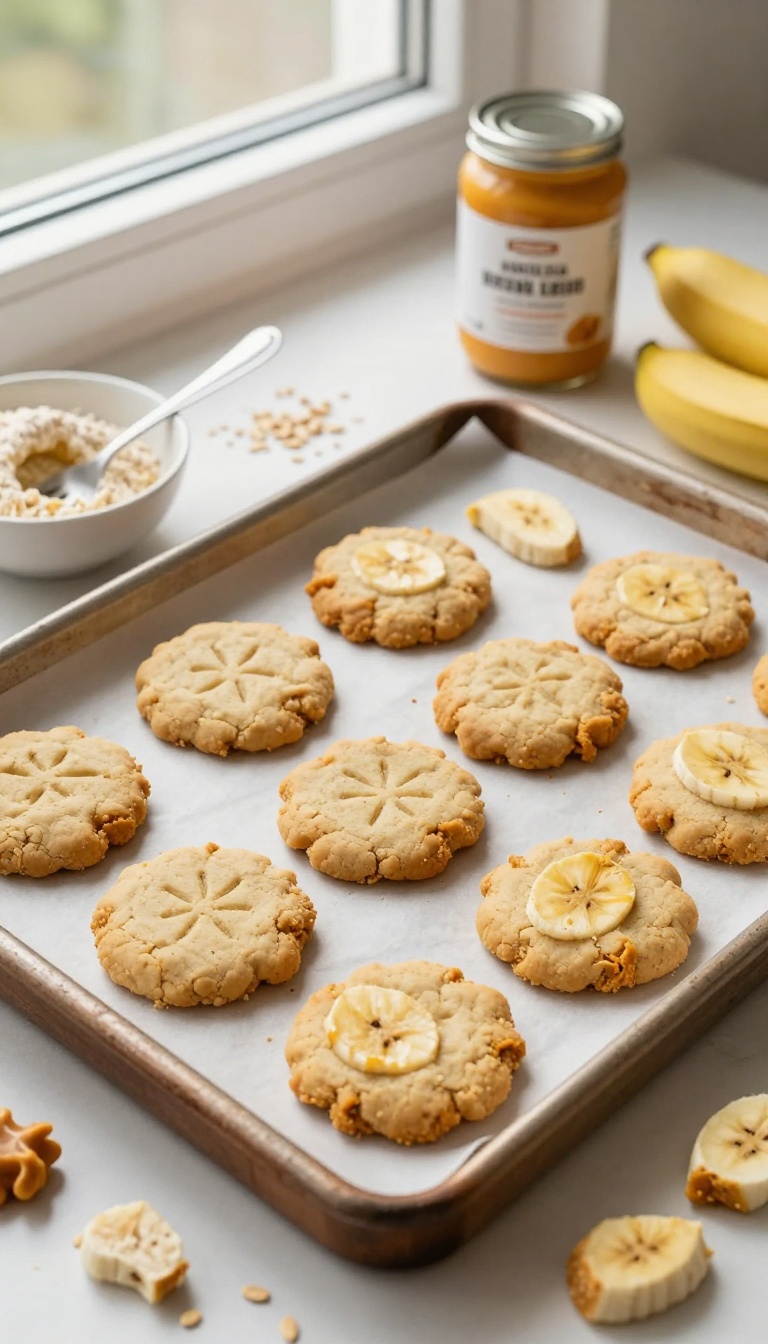 7. Pumpkin Peanut Butter and Banana Cookies