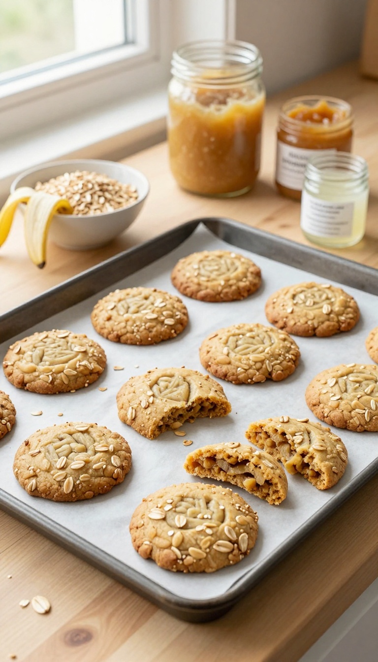6. Oatmeal & Banana Sourdough Cookies