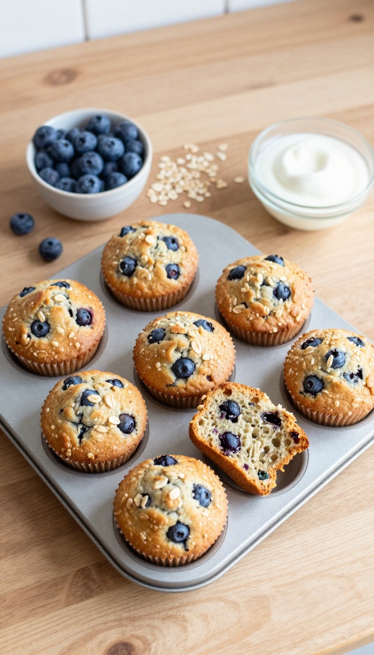 6. Blueberry & Oat Dog Muffins