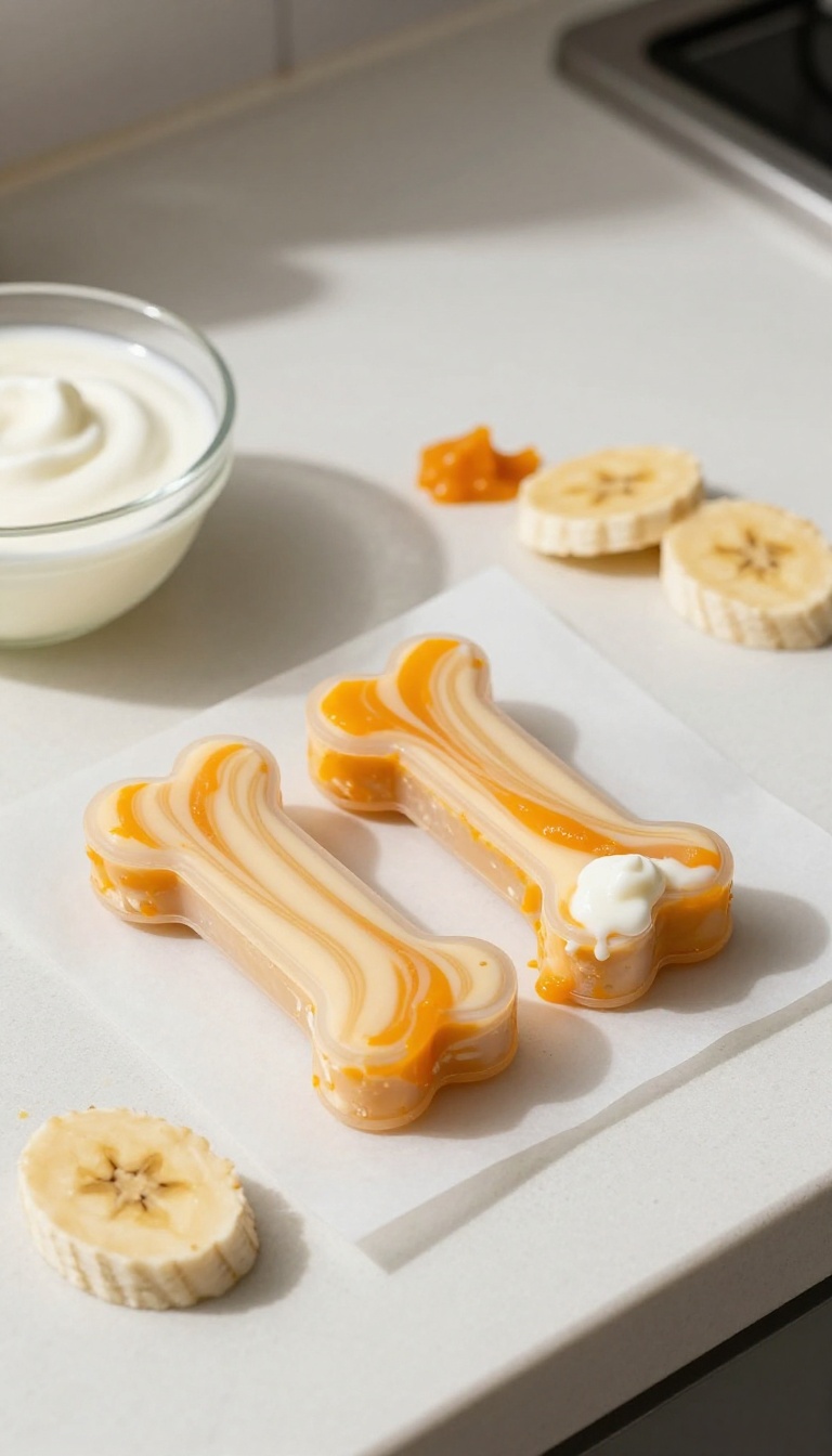 9. Swirled Pumpkin Yogurt Bones