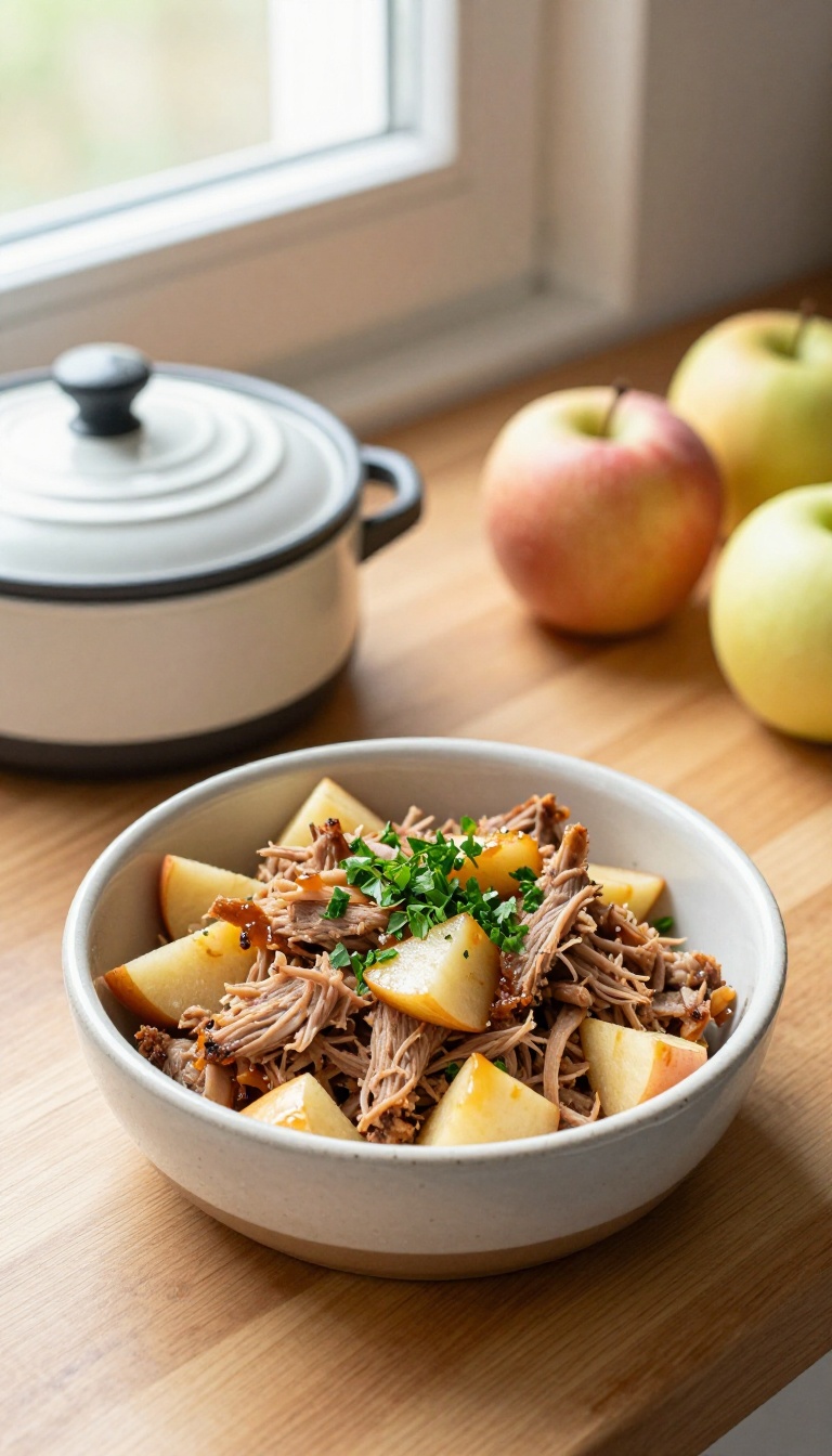 4. Pork and Apple Crockpot Delight