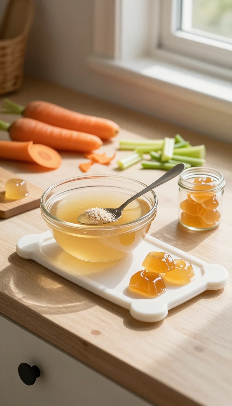 10. Vegetable Scrap Stock and Gelatin Treats