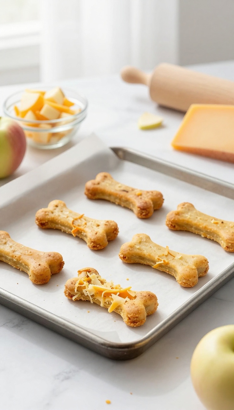 7. Apple and Cheddar Baked Chews