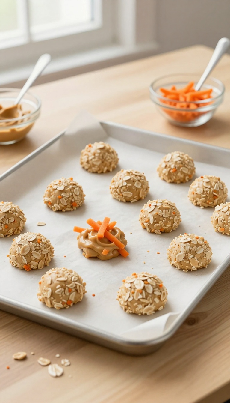 7. Peanut Butter Oat and Carrot Treats