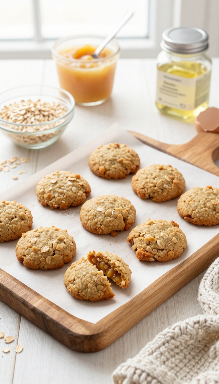 8. Oatmeal & Apple Sauce Soft Cookies