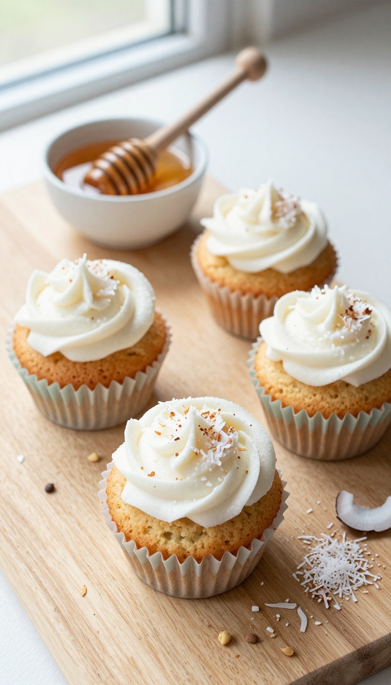 8. Coconut & Honey Cupcakes