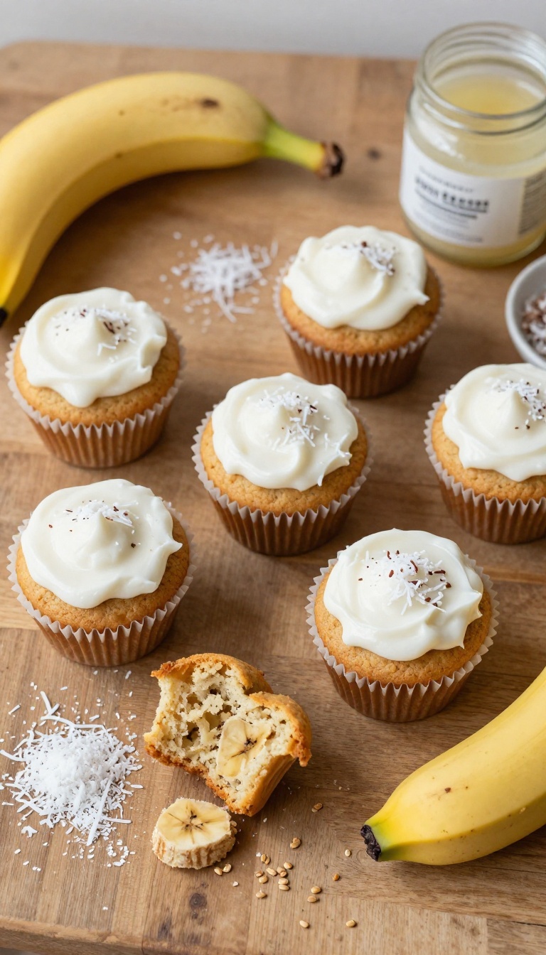 8. Coconut & Banana Cupcakes