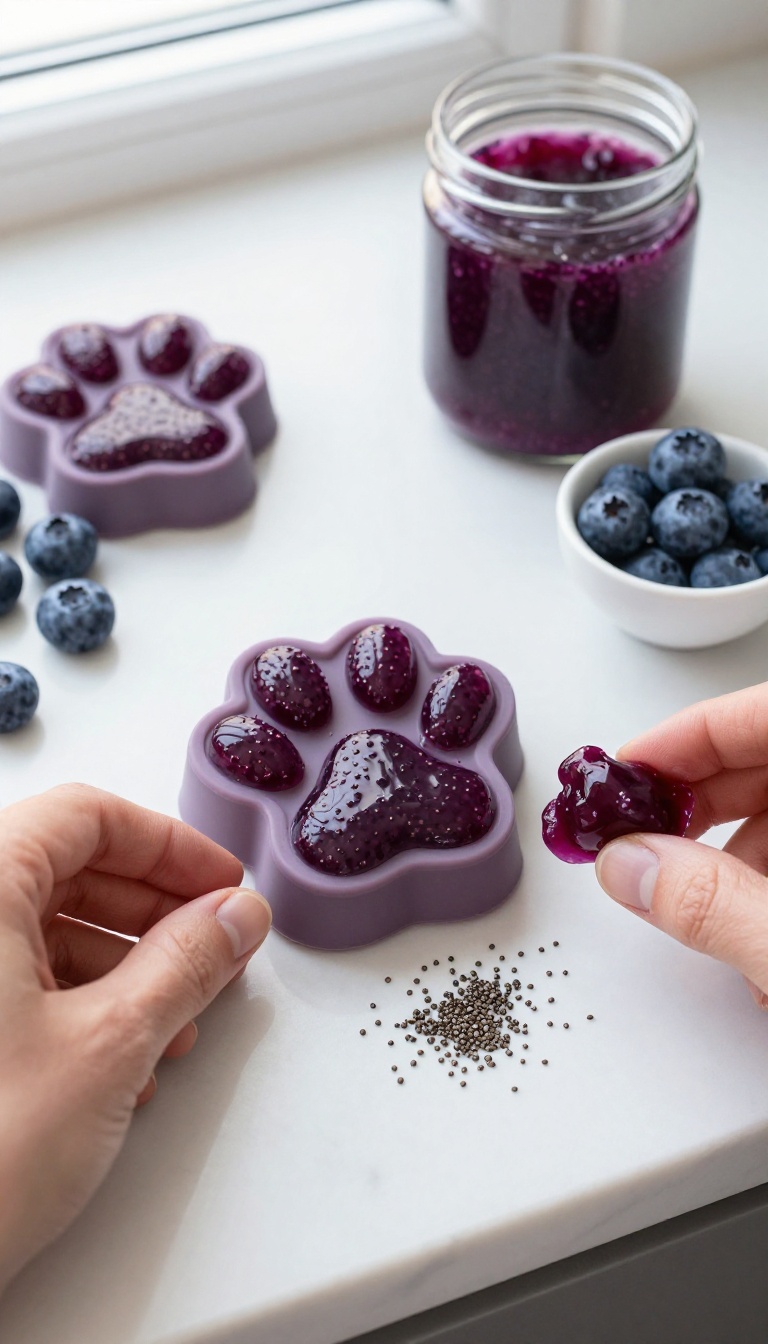 7. Blueberry Chia Seed Jelly Treats