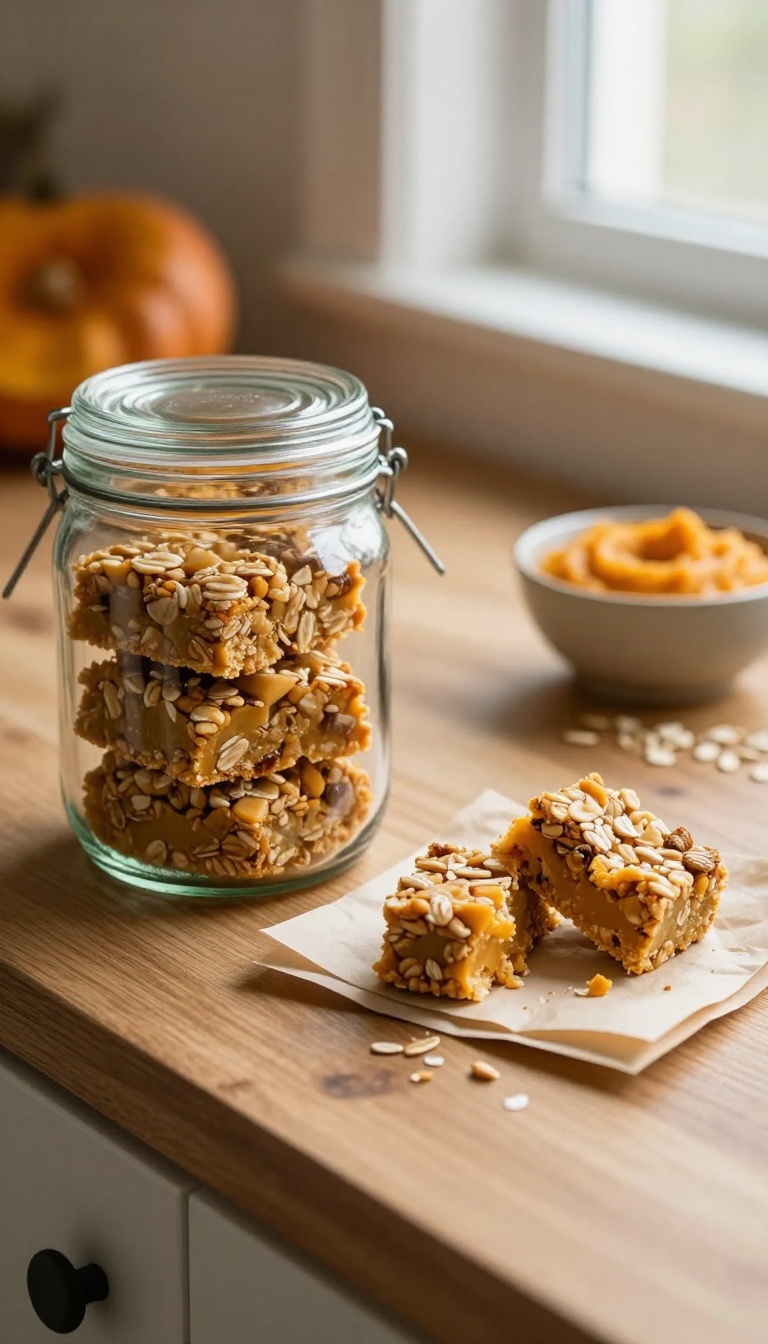 5. Pumpkin & Oatmeal Crunch Bars