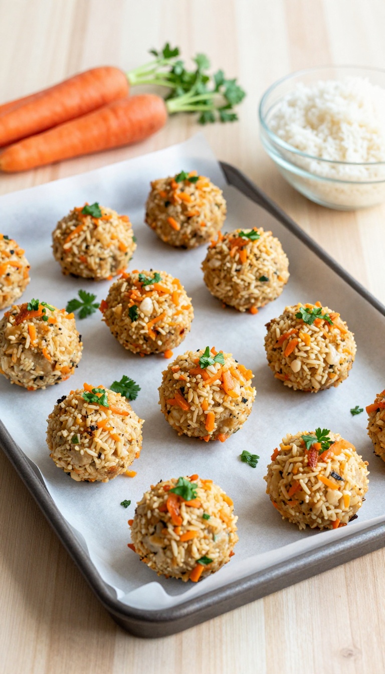8. Chicken & Rice Party Meatballs