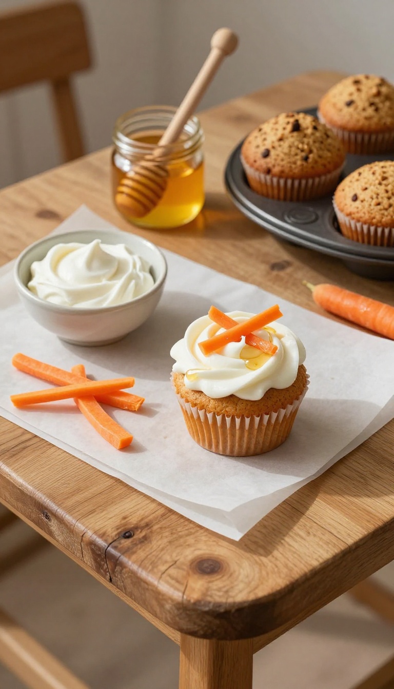 5. Carrot & Honey Cupcakes