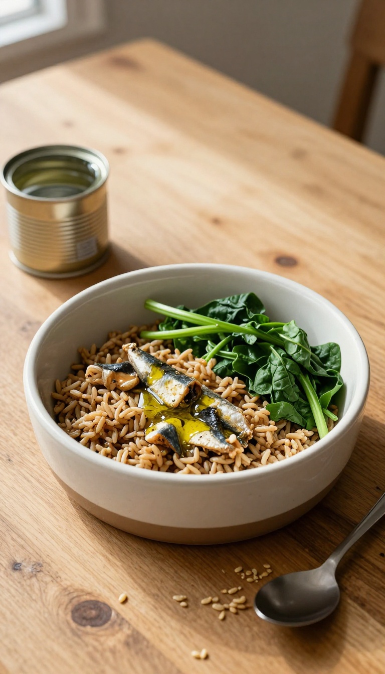 5. Sardine and Brown Rice Mix