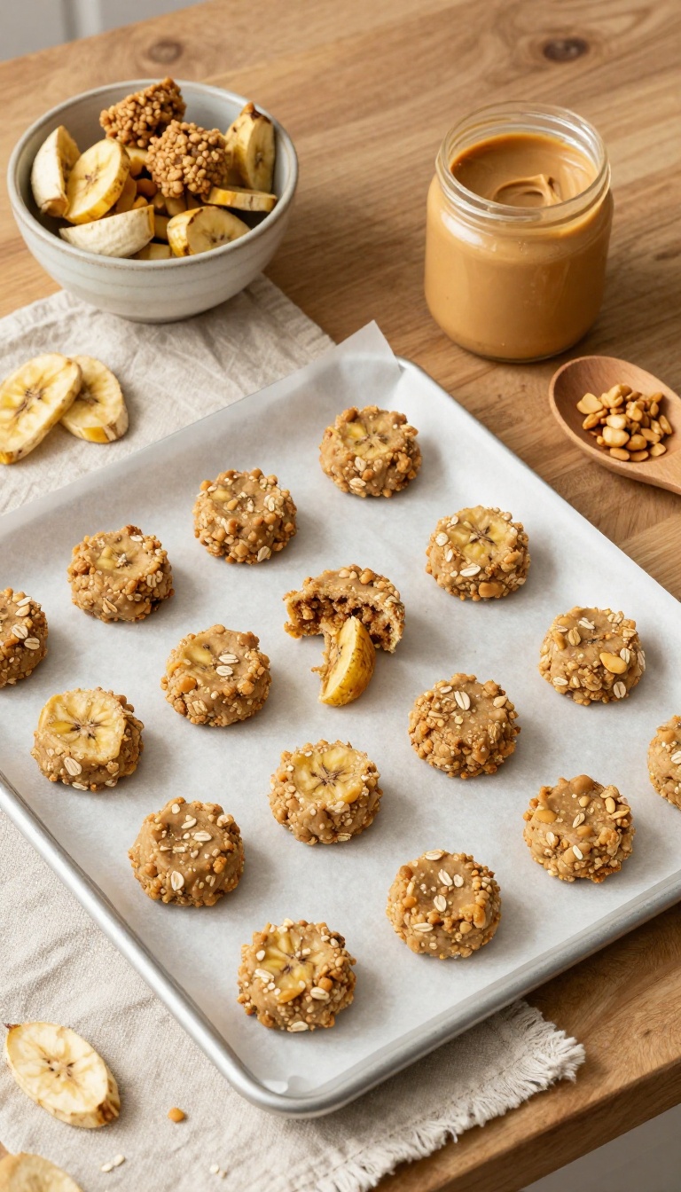 7. Banana Peanut Butter Bites