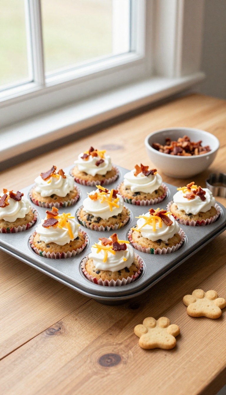 7. Cheesy Bacon Cupcakes