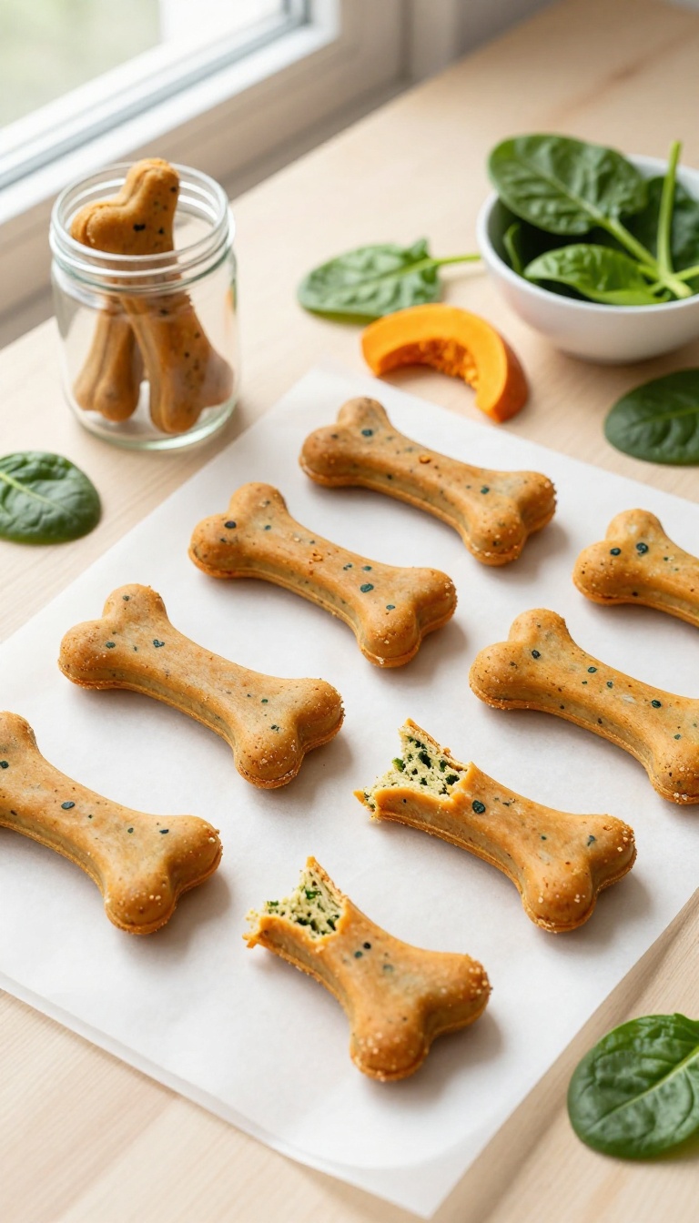 14. Pumpkin and Spinach Green Chews