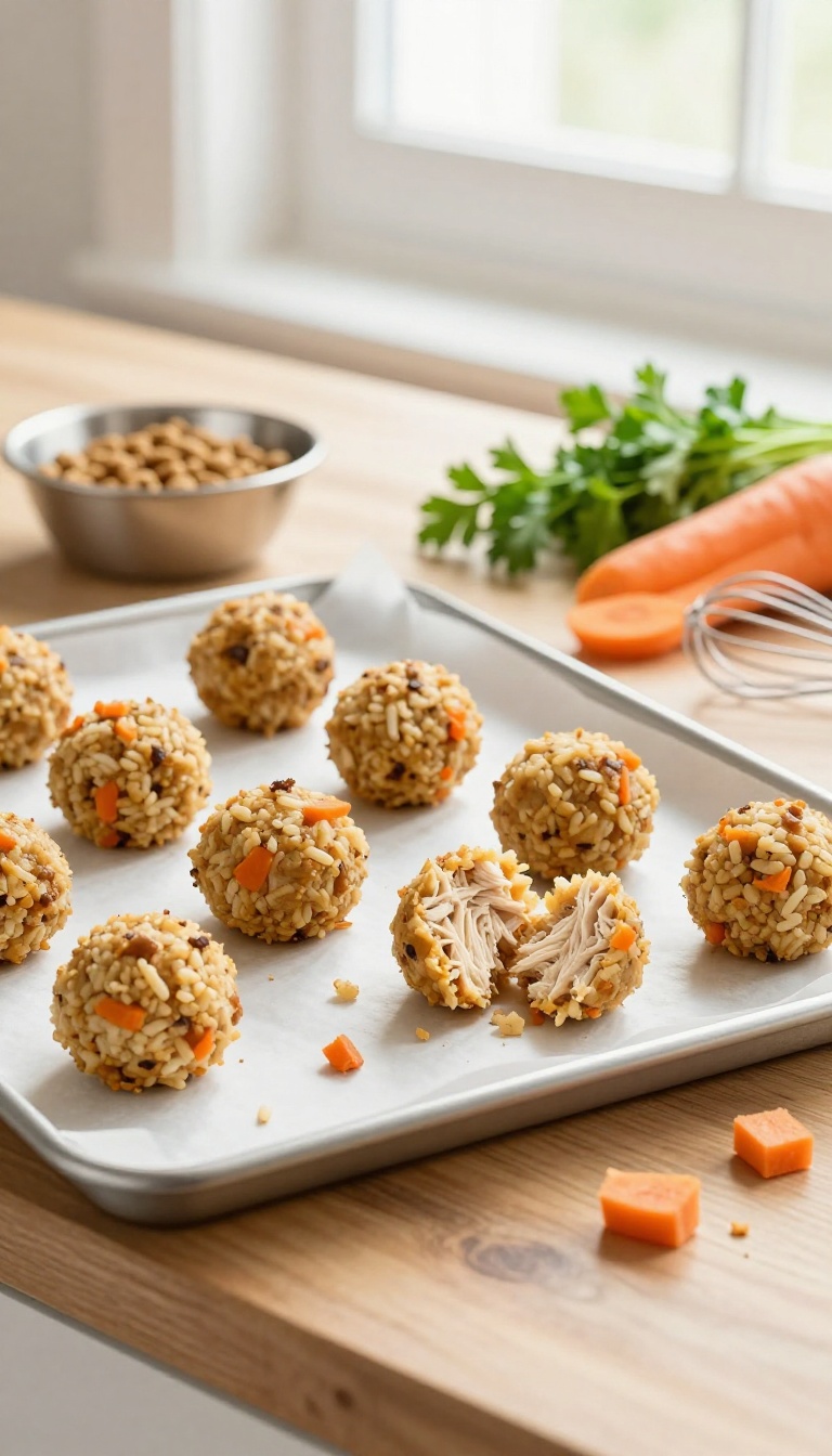 4. Chicken & Rice Meatballs for Meal Toppers