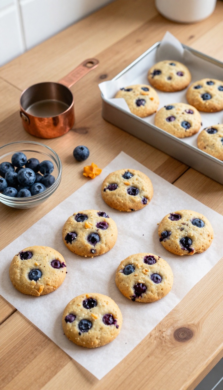 12. Peanut Butter Pumpkin and Blueberry Cookies