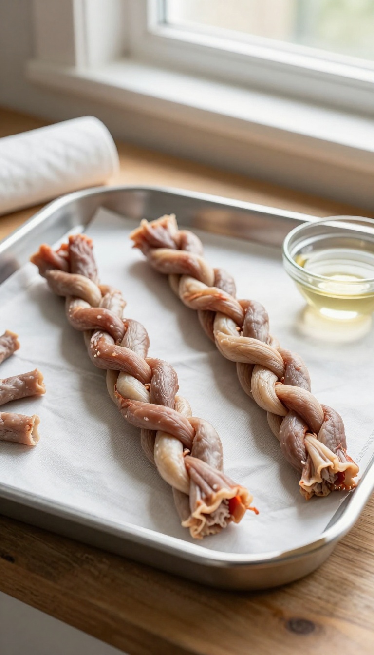 4. Bully Stick Alternative: Beef Tendon Twists