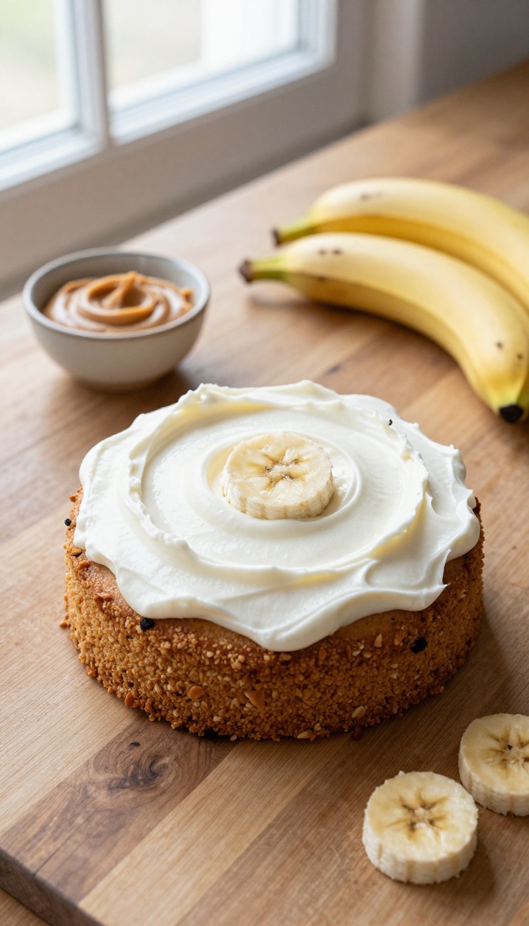 1. Classic Peanut Butter and Banana Cake