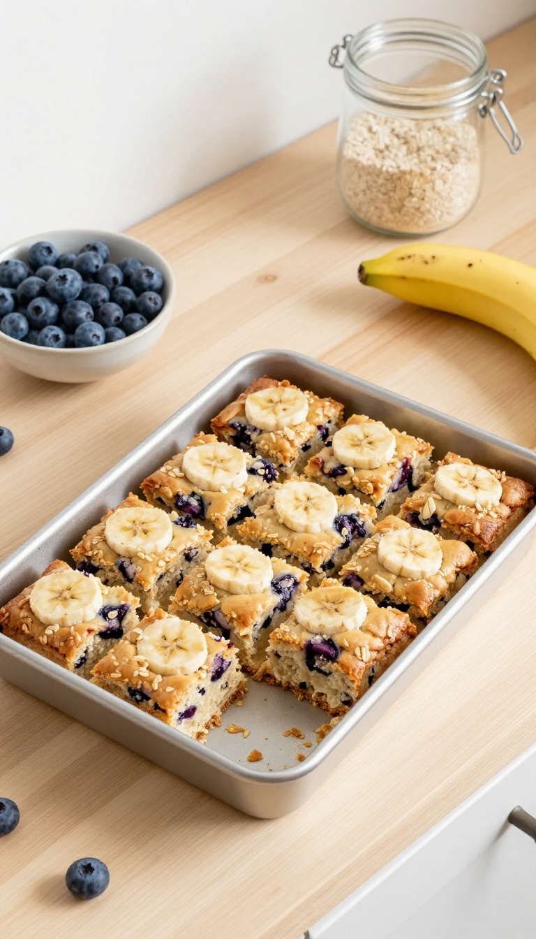 8. Blueberry Banana Soft-Baked Bars